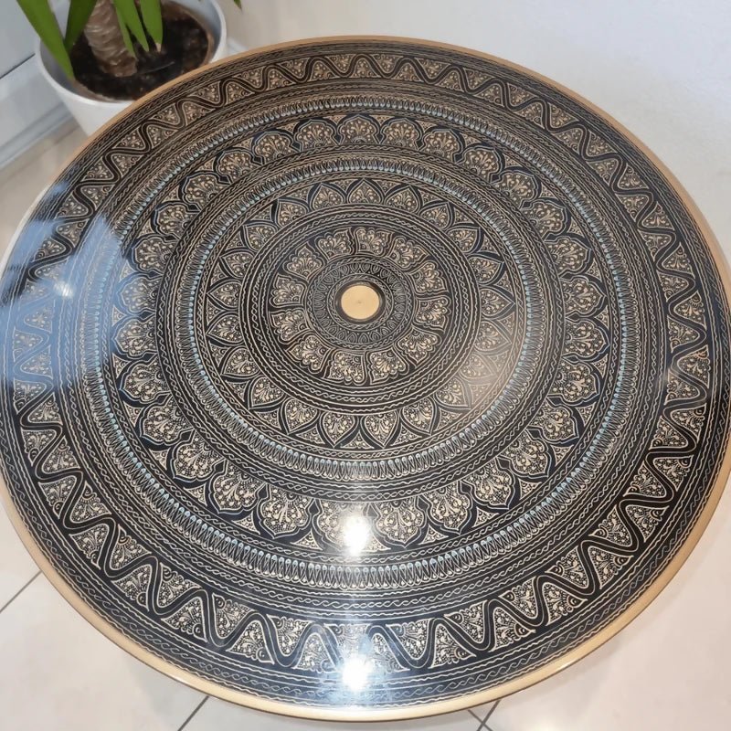 18 inch Handpainted Round wooden table, coffee, bedside, console, corner, dining - AlifdukanPk Trendyhub types here :)