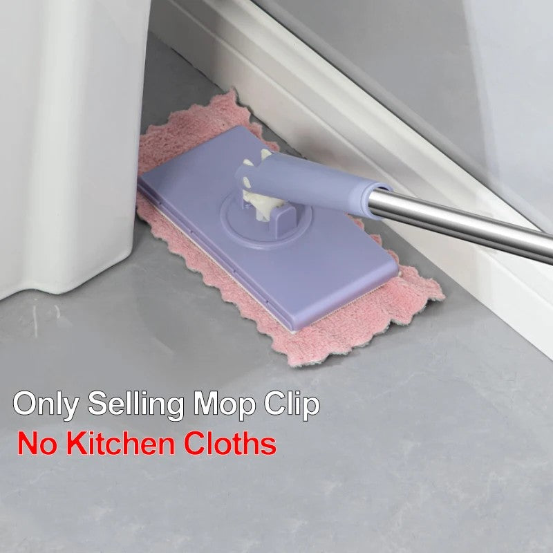 Automatic Face Towel Mop Portable Mini Mop Automatic Paper Towel Replacement Mop For French Window And Dust(Excluding Mop Cloth)