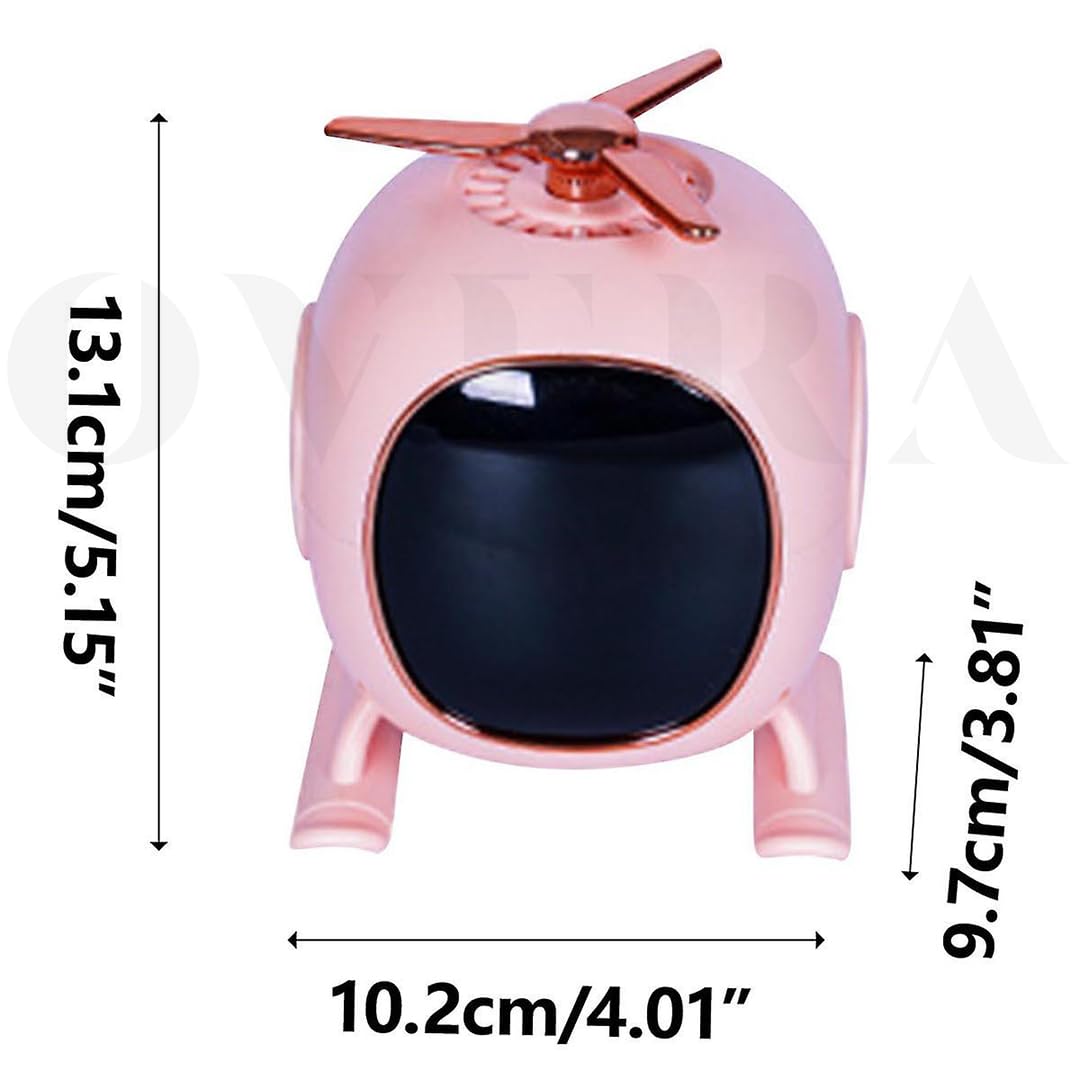 Overa Alarm Clock Radio, Fast Wireless Phone Charger with Bluetooth, Wall Clock Fan Alarm Speaker Sound USB Port, Dual Alarm, Sleep Timer, Snooze, Dimmer (White)