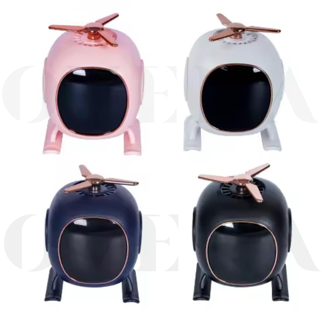 Overa Alarm Clock Radio, Fast Wireless Phone Charger with Bluetooth, Wall Clock Fan Alarm Speaker Sound USB Port, Dual Alarm, Sleep Timer, Snooze, Dimmer (White)