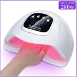 Sun X15 MAX High-Power Nail Drying Lamp for Gel Nails 280W 66LEDS Gel Polish Drying Machine with Auto Sensor UV LED Nail Lamp
