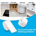 Glossy PVC Self-Adhesive Waterproof Sealing Strip for Kitchen Sink And Bathroom Corners, 3m, Easy to Install, Ideal for Gap Sealing,