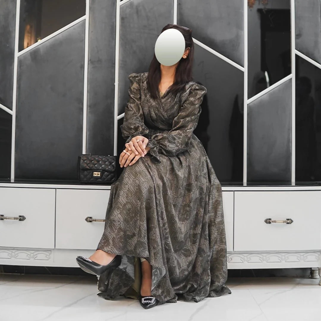 Green Plated Formal wear Frock - AlifdukanZoyera.pk types here :)