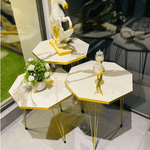 Hexa White / black Side Table /Coffee Table - AlifdukanMini Supplier types here :)