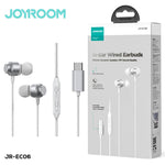 JOYROOM - EC06 TYPE - C Series In - Ear Metal Wired Earbuds Silver - AlifdukanAlifdukan types here :)