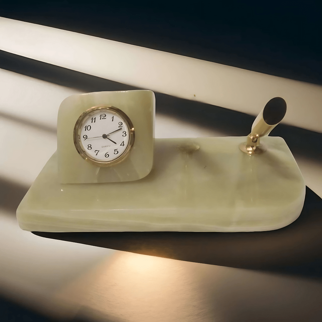 Marble Office Table Clock - AlifdukanAlifdukan types here :)
