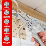 Multifunctional Wire Stripper Pliers - Stainless Steel Ergonomic Grip, No Assembly Required, Portable Cable Stripper & Crimper Tool for Electricians - AlifdukanEver Green types here :)