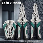 Multifunctional Wire Stripper Pliers - Stainless Steel Ergonomic Grip, No Assembly Required, Portable Cable Stripper & Crimper Tool for Electricians - AlifdukanEver Green types here :)