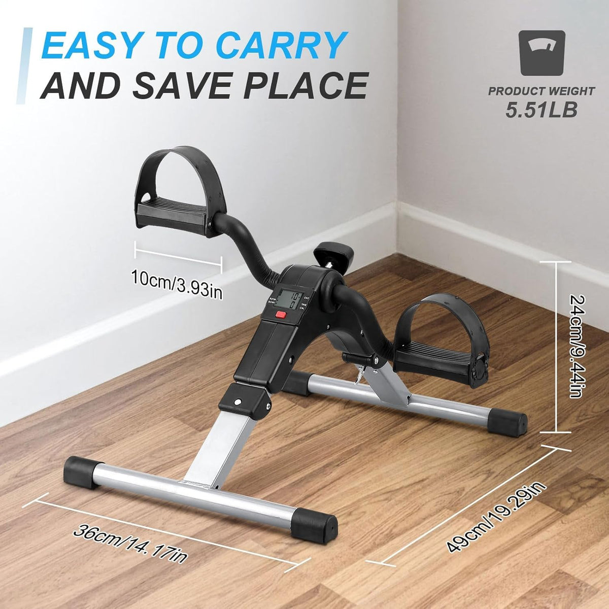 Pedal Exerciser Mini Exercise Bike Arm and Leg Exercise Peddler Machine - AlifdukanAlifdukan types here :)