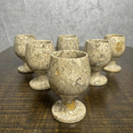 Piece Brown Glass Set, Marble Glasses, Stunning Coral Glass Set, Marble Glass Set, Marble Showpiece. - AlifdukanAlifdukan types here :)