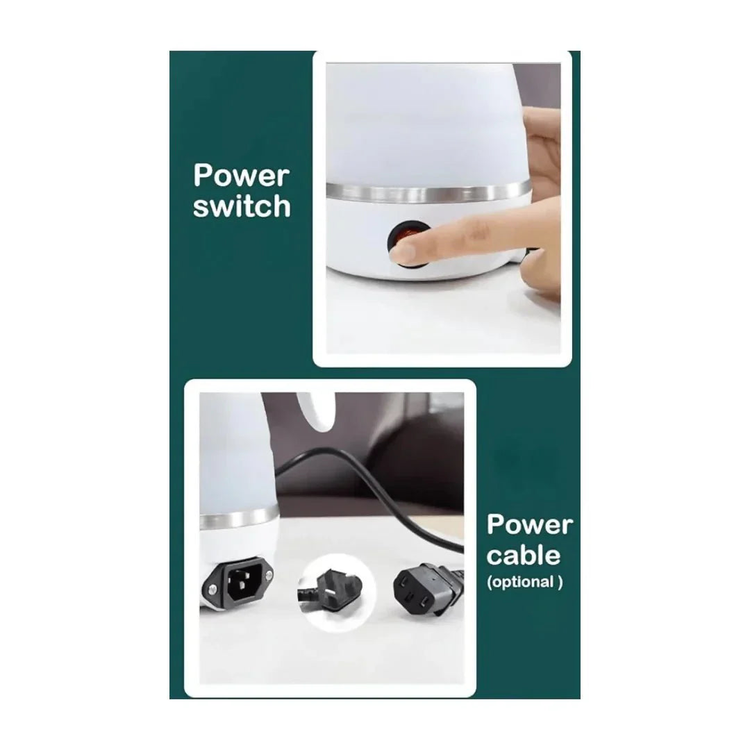 PORTABLE & FOLDABLE ELECTRIC KETTLE - AlifdukanSmart Online Collection types here :)