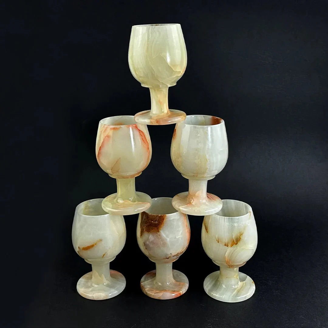 Premium Marble Glasses - Set of 6 - AlifdukanAlifdukan types here :)