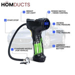 Premium Wireless Digital Tire Inflator with LCD Display – Fast Portable Air Pump