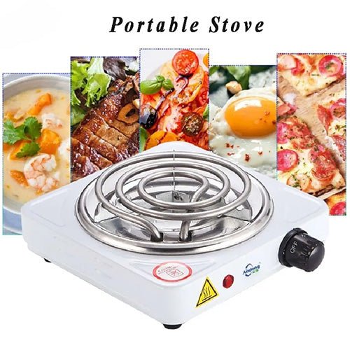 Portable Single Burner Hot Plate Electric Stove - 1000W