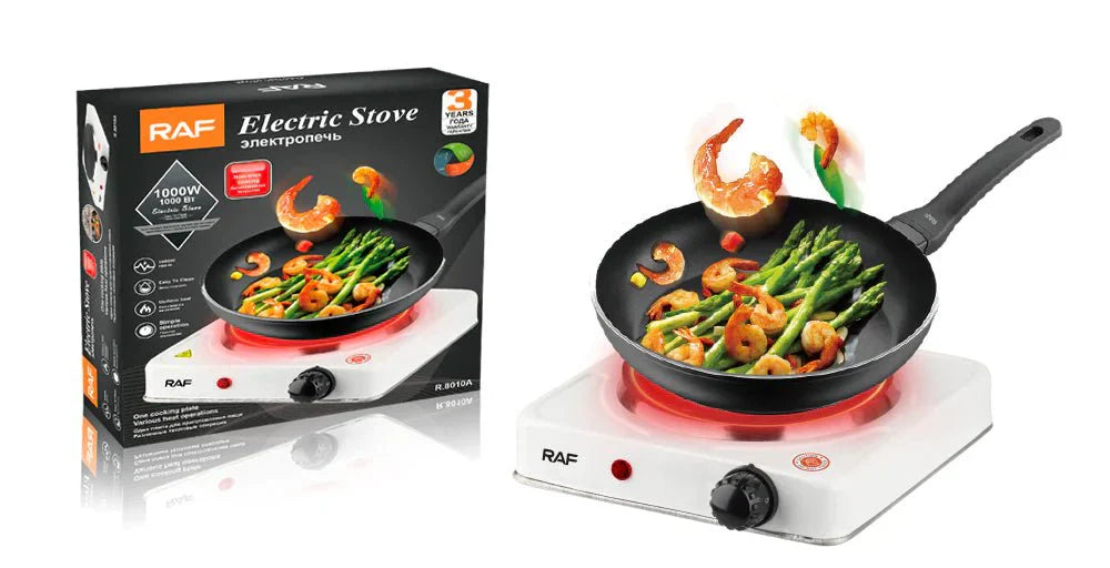 Portable Single Burner Hot Plate Electric Stove - 1000W