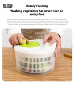 SALAD DRAIN BASKET – MULTIFUNCTIONAL MANUAL VEGETABLE DRYER SALAD SPINNER FOR FRUITS & VEGETABLES KITCHEN HELPER FOR HOME USE