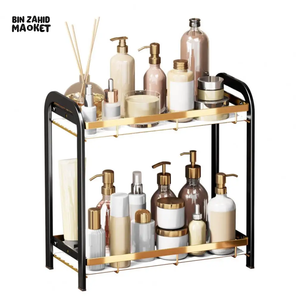 VERSATILE STORAGE SHELF STURDY BATHROOM ORGANIZER EASY INSTALLATION