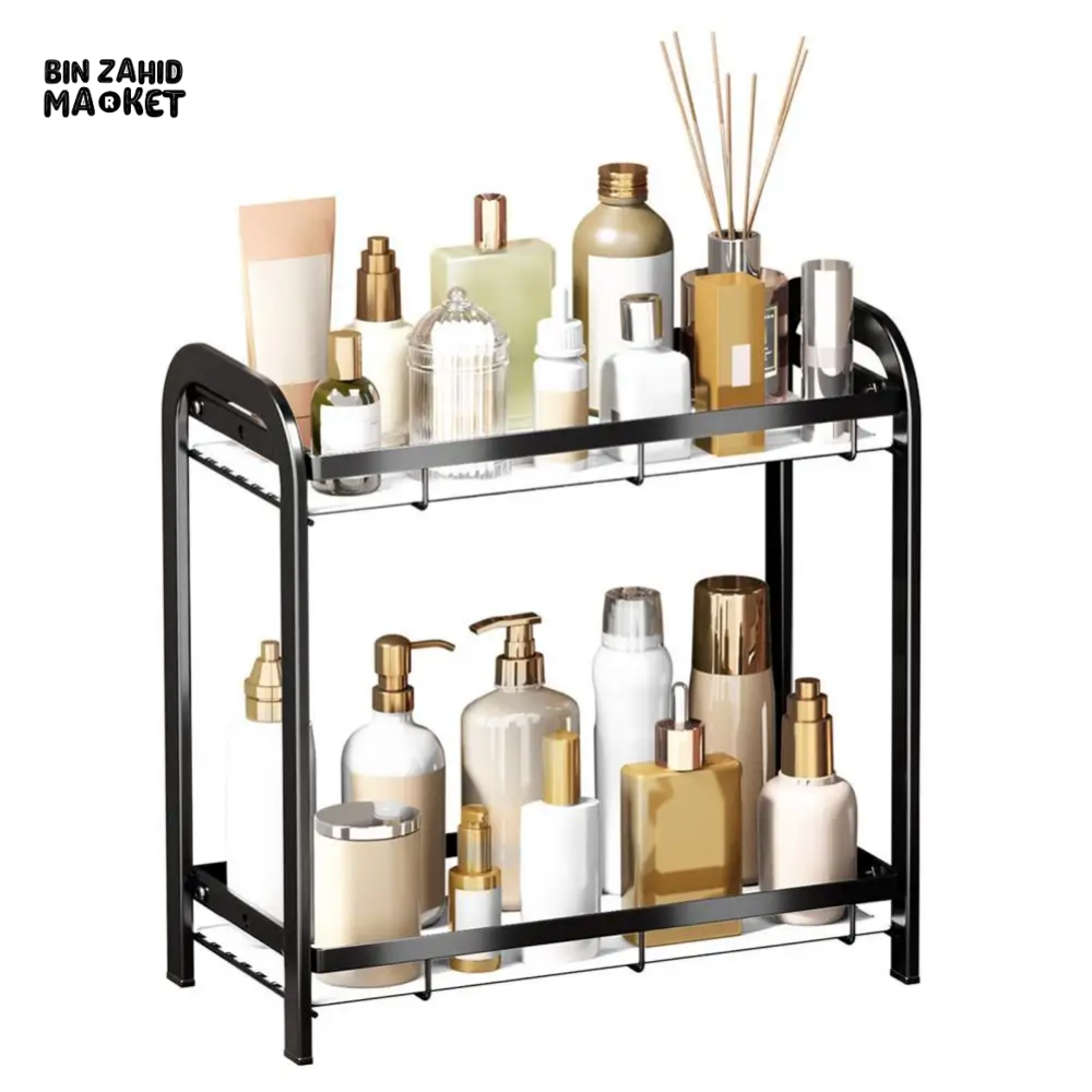 VERSATILE STORAGE SHELF STURDY BATHROOM ORGANIZER EASY INSTALLATION