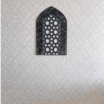 (24*16 inches )Ayatul Kursi Mihrab Islamic Wall Art, Mehraab Prayer Room Decor.