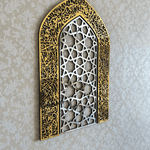 (24*16 inches )Ayatul Kursi Mihrab Islamic Wall Art, Mehraab Prayer Room Decor.