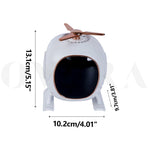 Overa Alarm Clock Radio, Fast Wireless Phone Charger with Bluetooth, Wall Clock Fan Alarm Speaker Sound USB Port, Dual Alarm, Sleep Timer, Snooze, Dimmer (White)