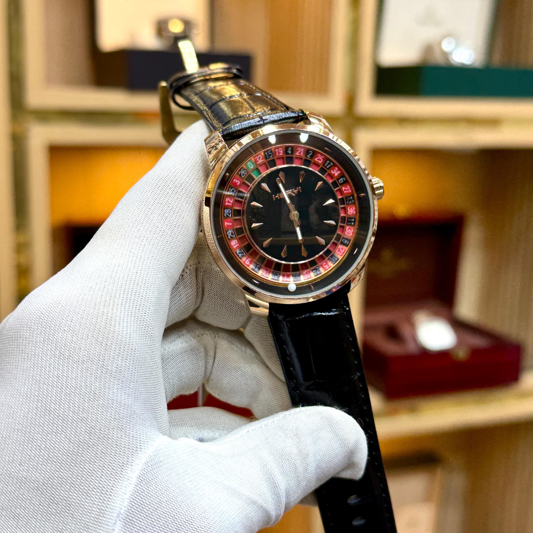 HRY Quartz movement Cso face Leather strap with brand lock Great quailty & finishing Watch For Men Boys Best quality watch