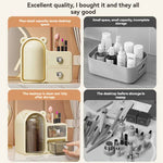 Rotating 360° Makeup Organizer Box Dust-Proof Beauty All in One Cute Bear Box