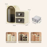 Rotating 360° Makeup Organizer Box Dust-Proof Beauty All in One Cute Bear Box