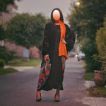 Black silk with Chiffon Shrug Abaya - AlifdukanZoyera.pk types here :)