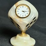 COLLECTOR'S MARBLE TABLE CLOCK - AlifdukanAlifdukan types here :)