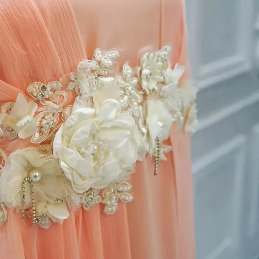 Dusty pink Flower Dress /Abaya - AlifdukanZoyera.pk types here :)