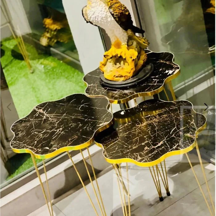 flower white/Black Side table / Coffee Table - AlifdukanMini Supplier types here :)