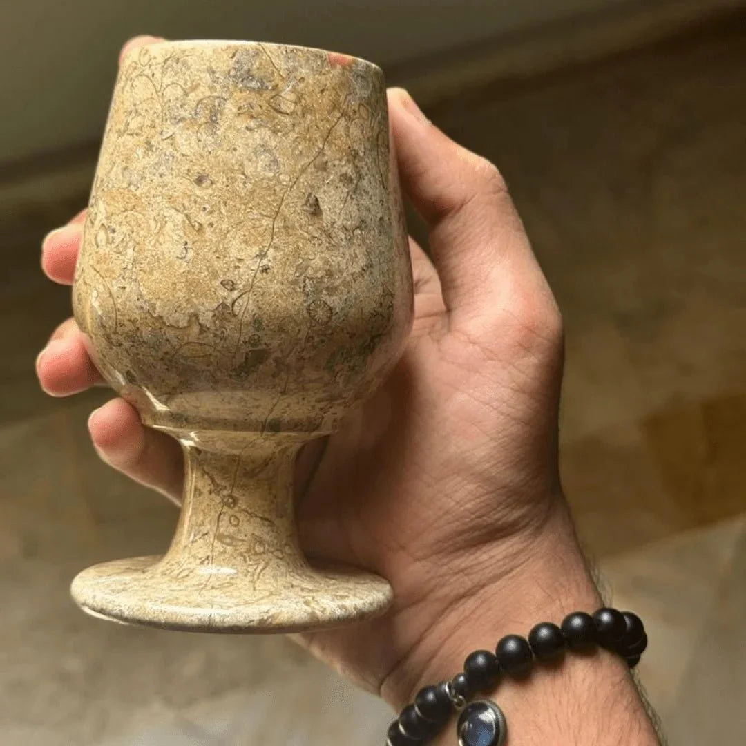 Piece Brown Glass Set, Marble Glasses, Stunning Coral Glass Set, Marble Glass Set, Marble Showpiece. - AlifdukanAlifdukan types here :)