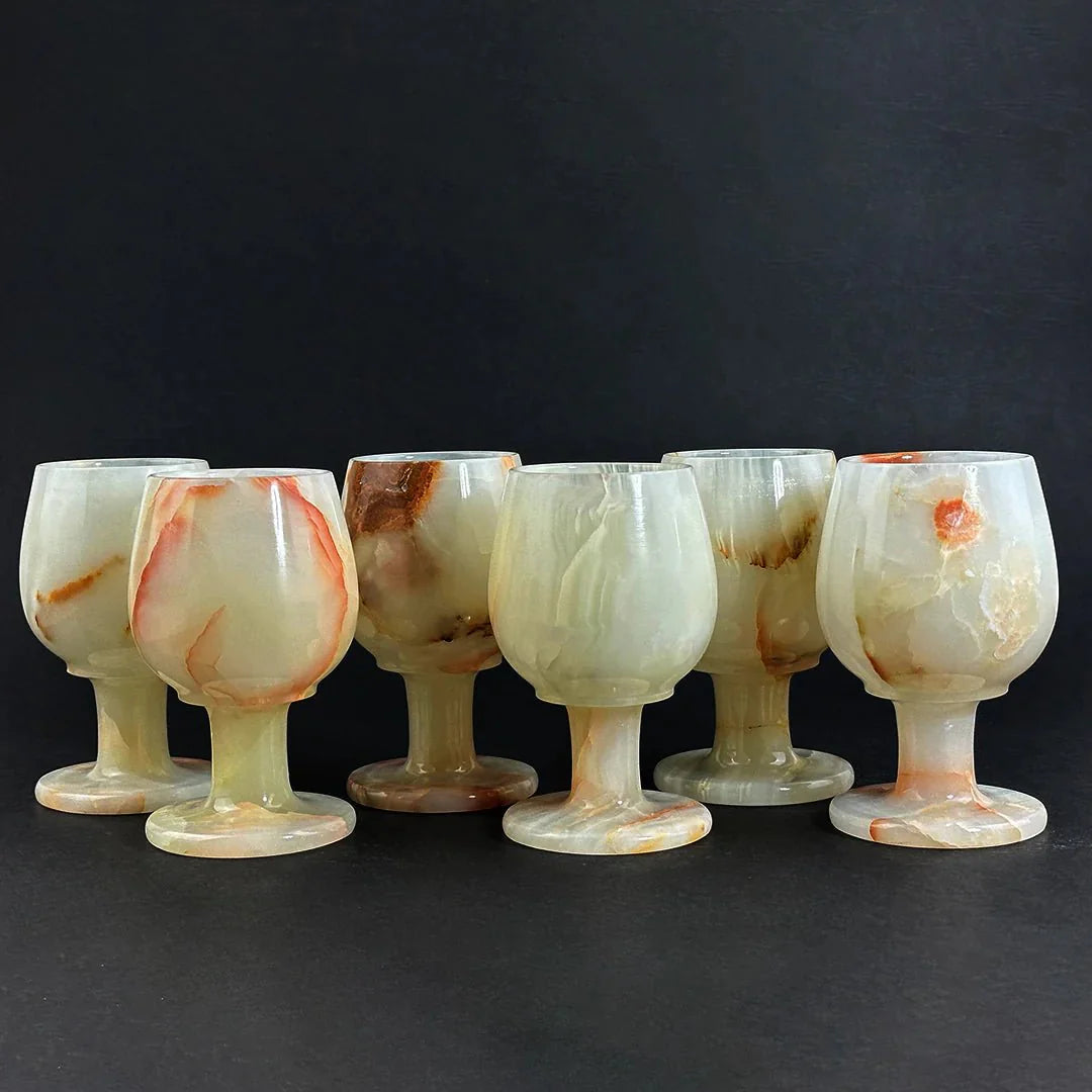 Premium Marble Glasses - Set of 6 - AlifdukanAlifdukan types here :)