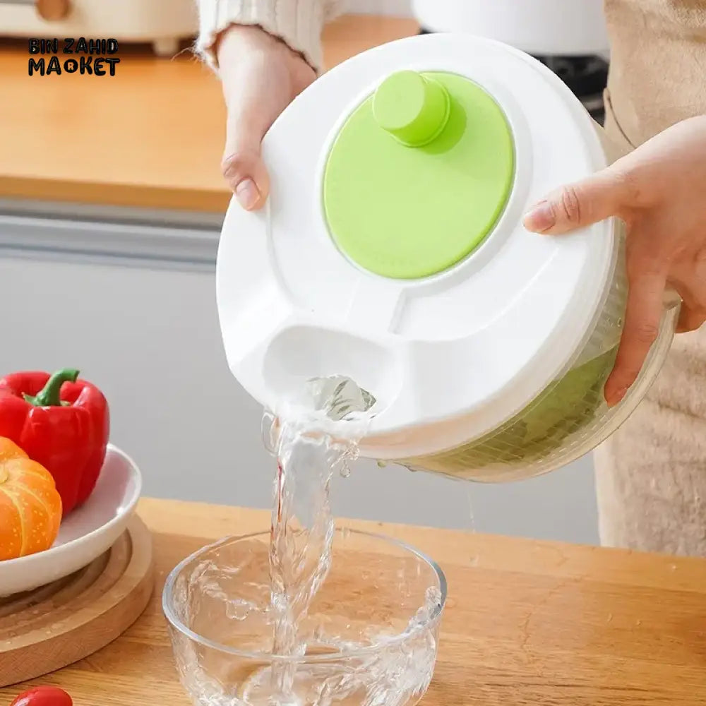 SALAD DRAIN BASKET – MULTIFUNCTIONAL MANUAL VEGETABLE DRYER SALAD SPINNER FOR FRUITS & VEGETABLES KITCHEN HELPER FOR HOME USE