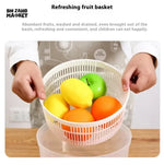 SALAD DRAIN BASKET – MULTIFUNCTIONAL MANUAL VEGETABLE DRYER SALAD SPINNER FOR FRUITS & VEGETABLES KITCHEN HELPER FOR HOME USE