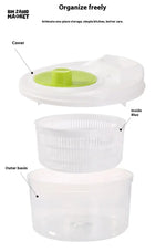 SALAD DRAIN BASKET – MULTIFUNCTIONAL MANUAL VEGETABLE DRYER SALAD SPINNER FOR FRUITS & VEGETABLES KITCHEN HELPER FOR HOME USE